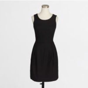 Black J Crew Textured Cotton Dress